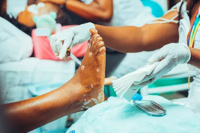 Pedicura en cabina
